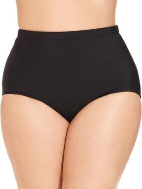 Swim Solutions Plus Size High-Waist Swim Brief Bottoms Swimsuit Size 18W NWT